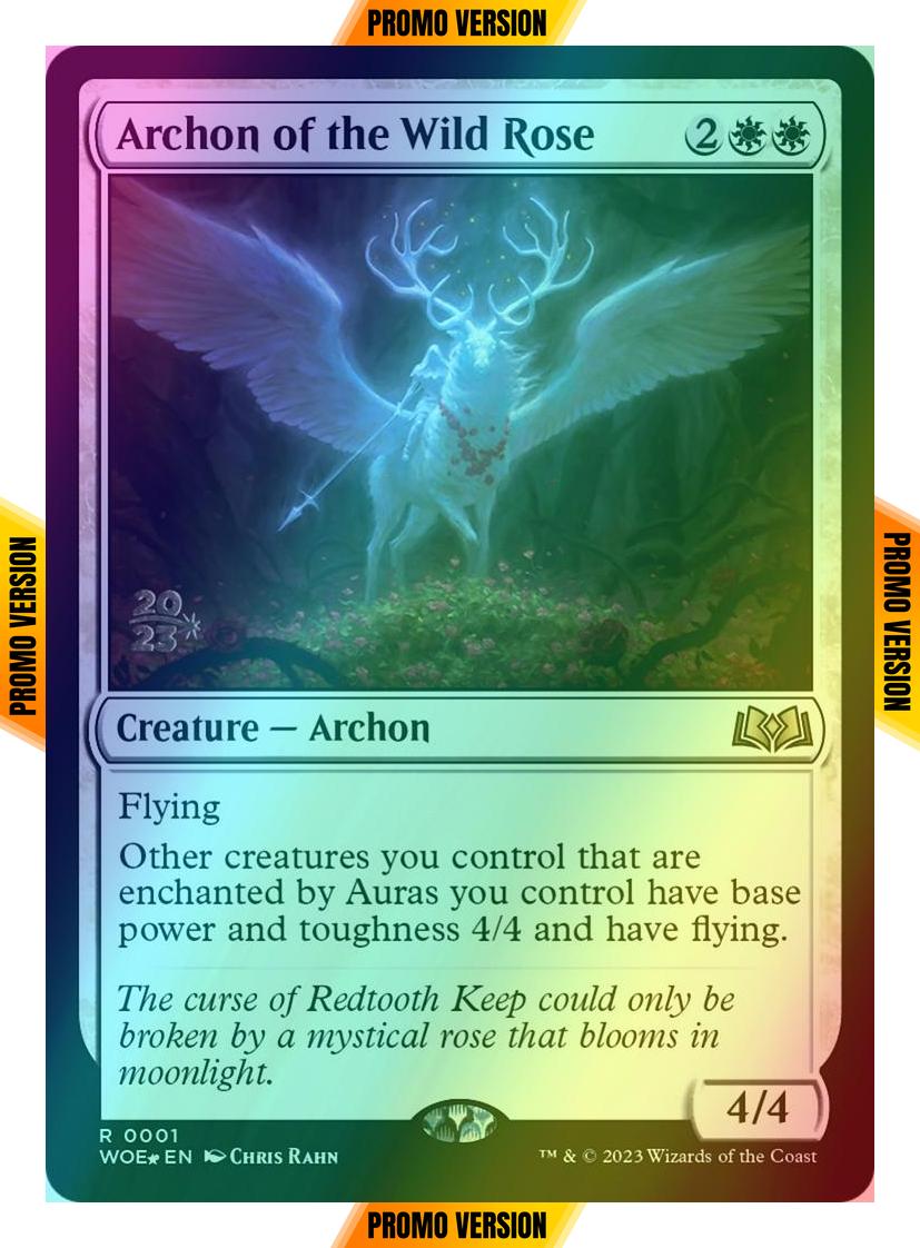 Archon of the Wild Rose [1s] [Prerelease] [Wilds of Eldraine: Promos] [Foil]