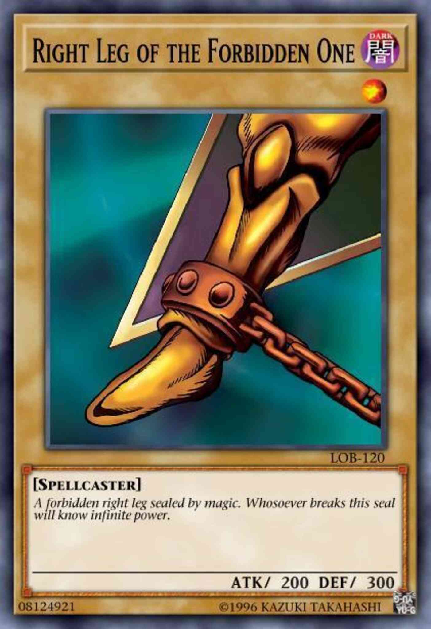 Right Leg of the Forbidden One - LOB-120 - Ultra Rare - Unlimited