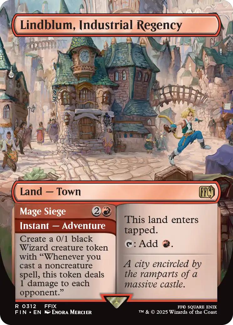 Lindblum, Industrial Regency // Mage Siege [312] [Borderless] [FINAL FANTASY] [Non-Foil]