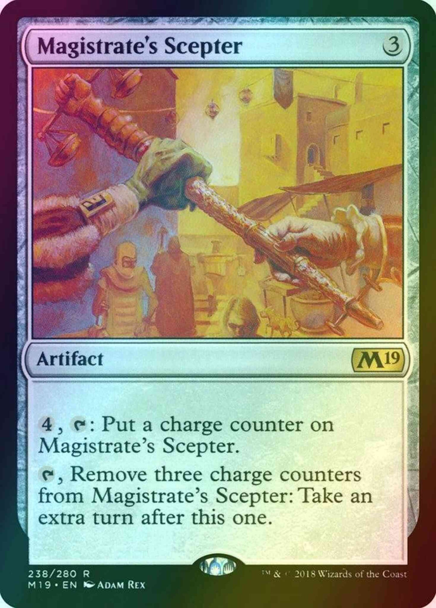 Magistrate's Scepter [238] [Core Set 2019] [Foil]