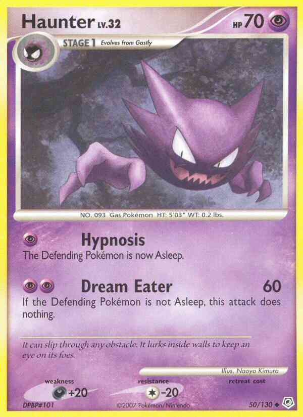Haunter - 50/130 - Uncommon [dp1-50] [Reverse Holo]