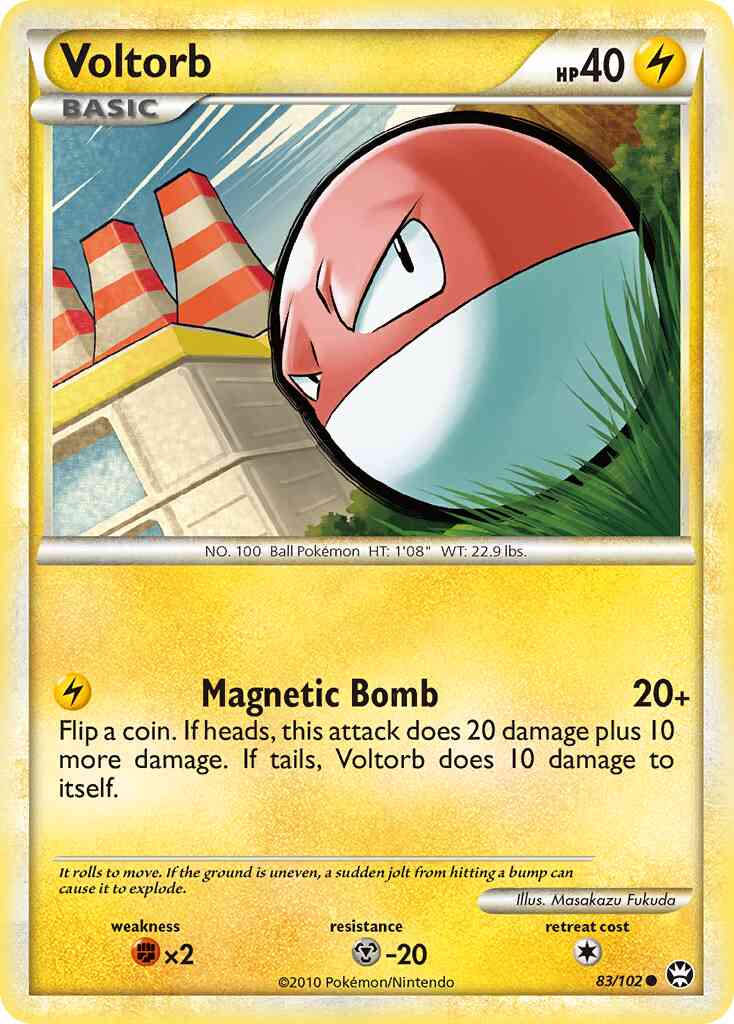 Voltorb - 83/102 - Common [hgss4-83] [Reverse Holo]
