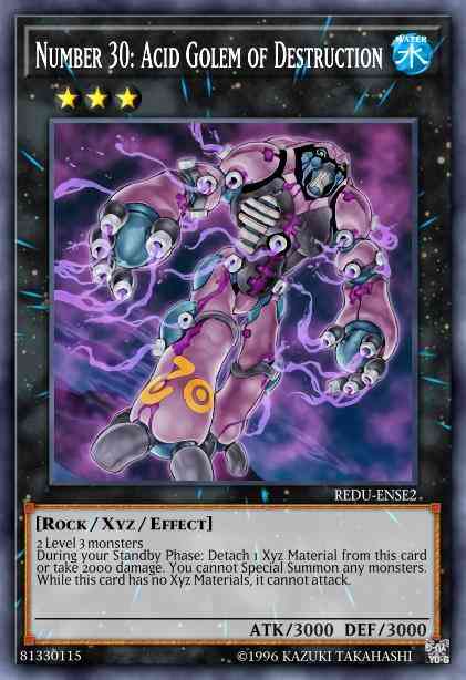 Number 30: Acid Golem of Destruction - JUMP-EN059 - Ultra Rare - Limited