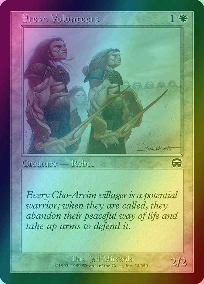 Fresh Volunteers [20] [Mercadian Masques] [Foil]