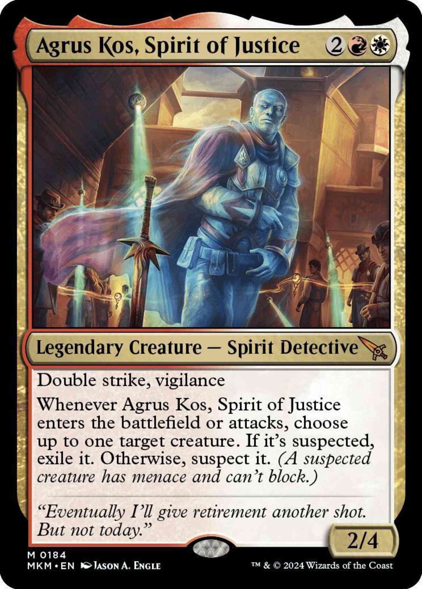Agrus Kos, Spirit of Justice [184] [Murders at Karlov Manor] [Non-Foil]