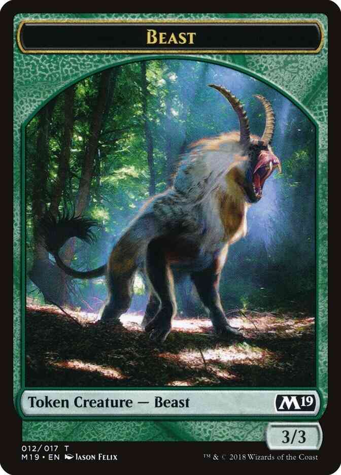 Beast Token [12] [Core Set 2019 Tokens] [Non-Foil]