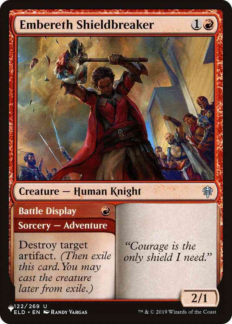 Embereth Shieldbreaker // Battle Display [ELD-122] [The List] [Non-Foil]