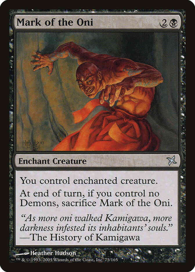 Mark of the Oni [73] [Betrayers of Kamigawa] [Non-Foil]