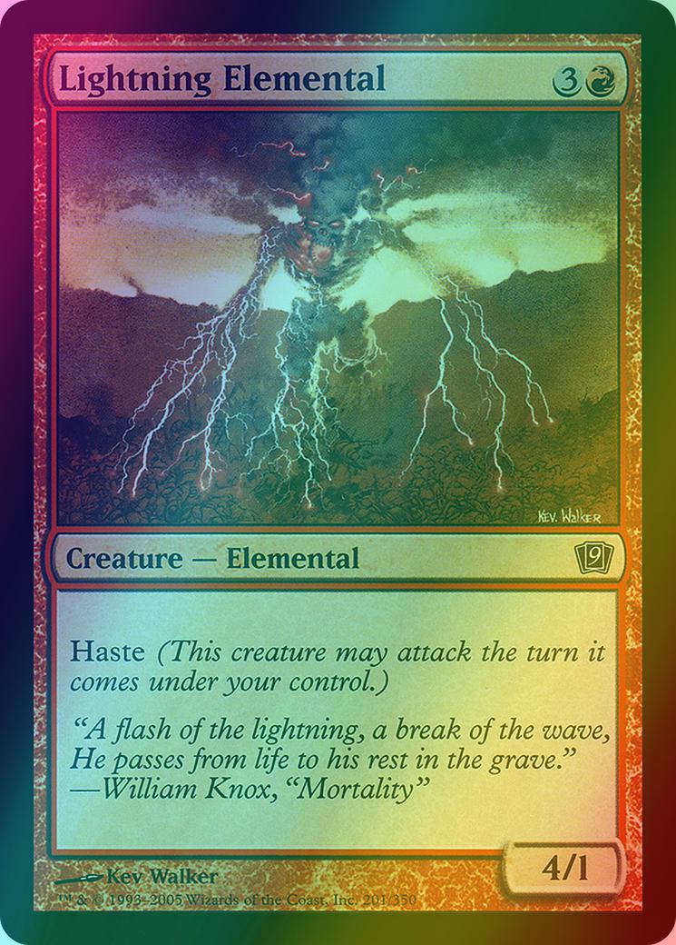 Lightning Elemental [201x] [Ninth Edition] [Foil]