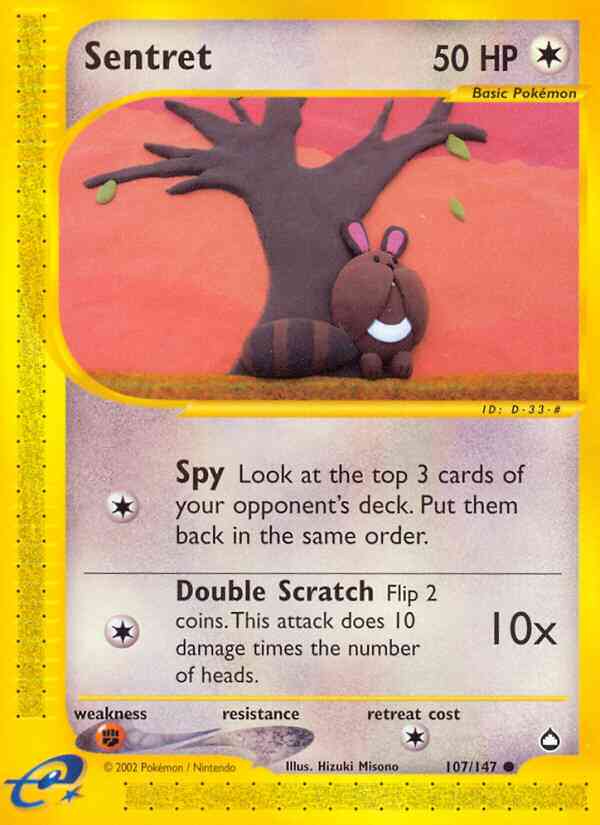 Sentret - 107/147 - Common [ecard2-107] [Reverse Holo]