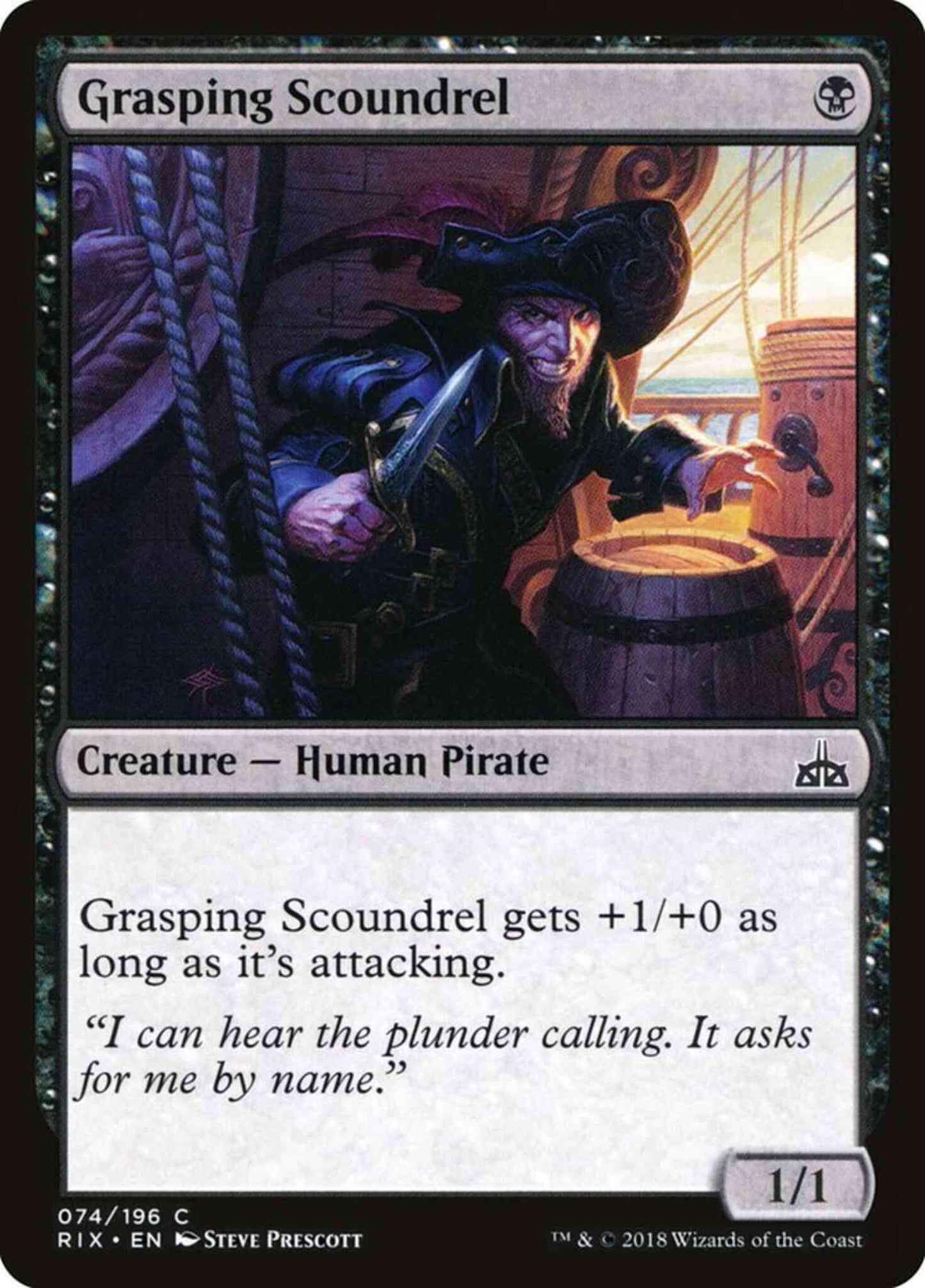 Grasping Scoundrel [74] [Rivals of Ixalan] [Non-Foil]