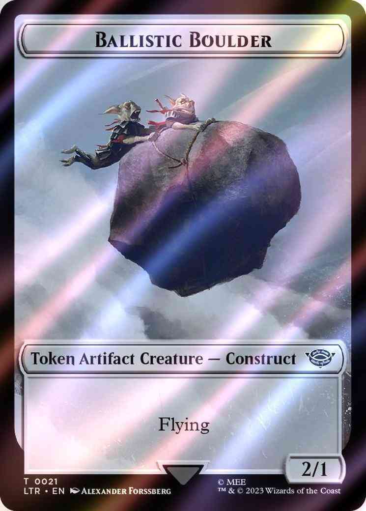 Ballistic Boulder Token (21) // Food Token (22) [The Lord of the Rings: Tales of Middle-earth: Tokens] [Surge Foil]
