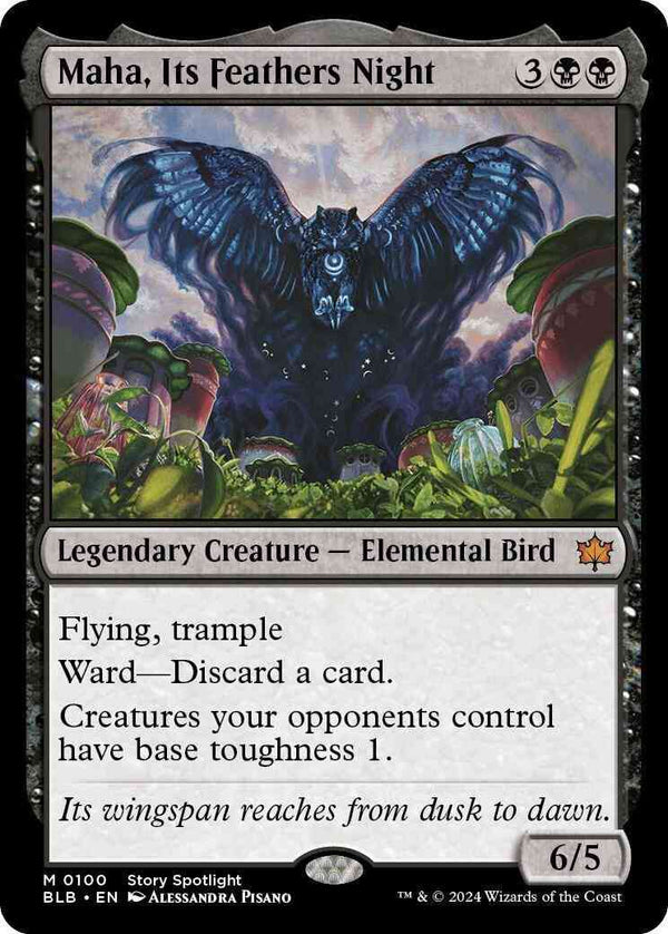 Maha, Its Feathers Night [100] [Bloomburrow] [Non-Foil]