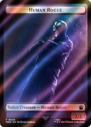 Cyberman Token (56) // Human Rogue Token (45) [Universes Beyond: Doctor Who: Tokens] [Surge Foil]