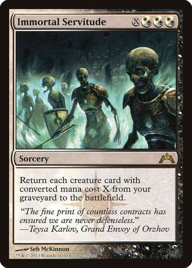 Immortal Servitude [220] [Gatecrash] [Non-Foil]