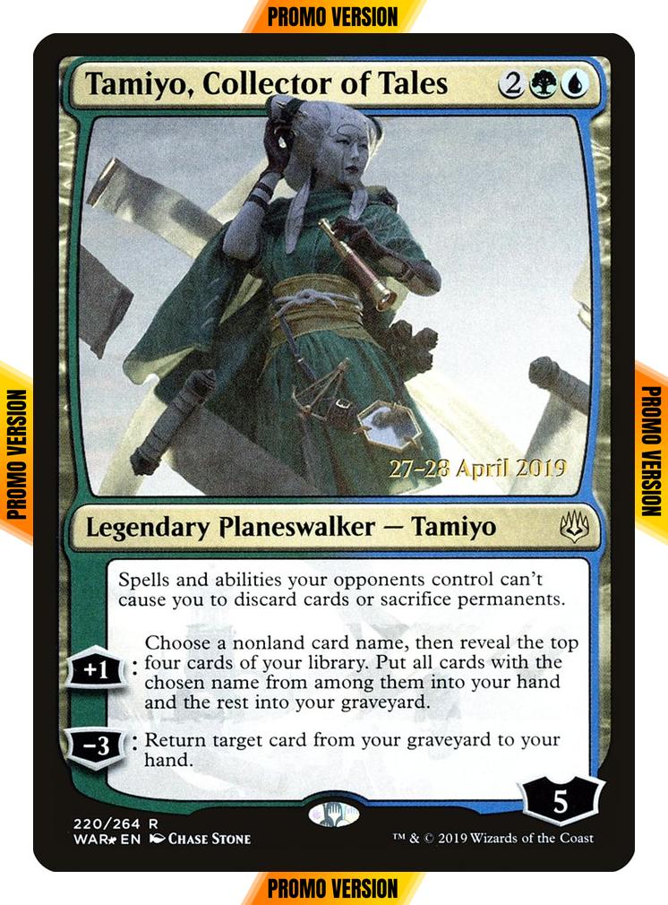 Tamiyo, Collector of Tales [Prerelease] [220s] [War of the Spark Promos] [Foil]