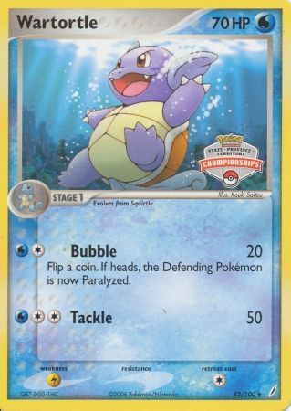 Wartortle - 42/100 - Promo [State Championships 2007] [EX14MSP-42] [Non-Holo]
