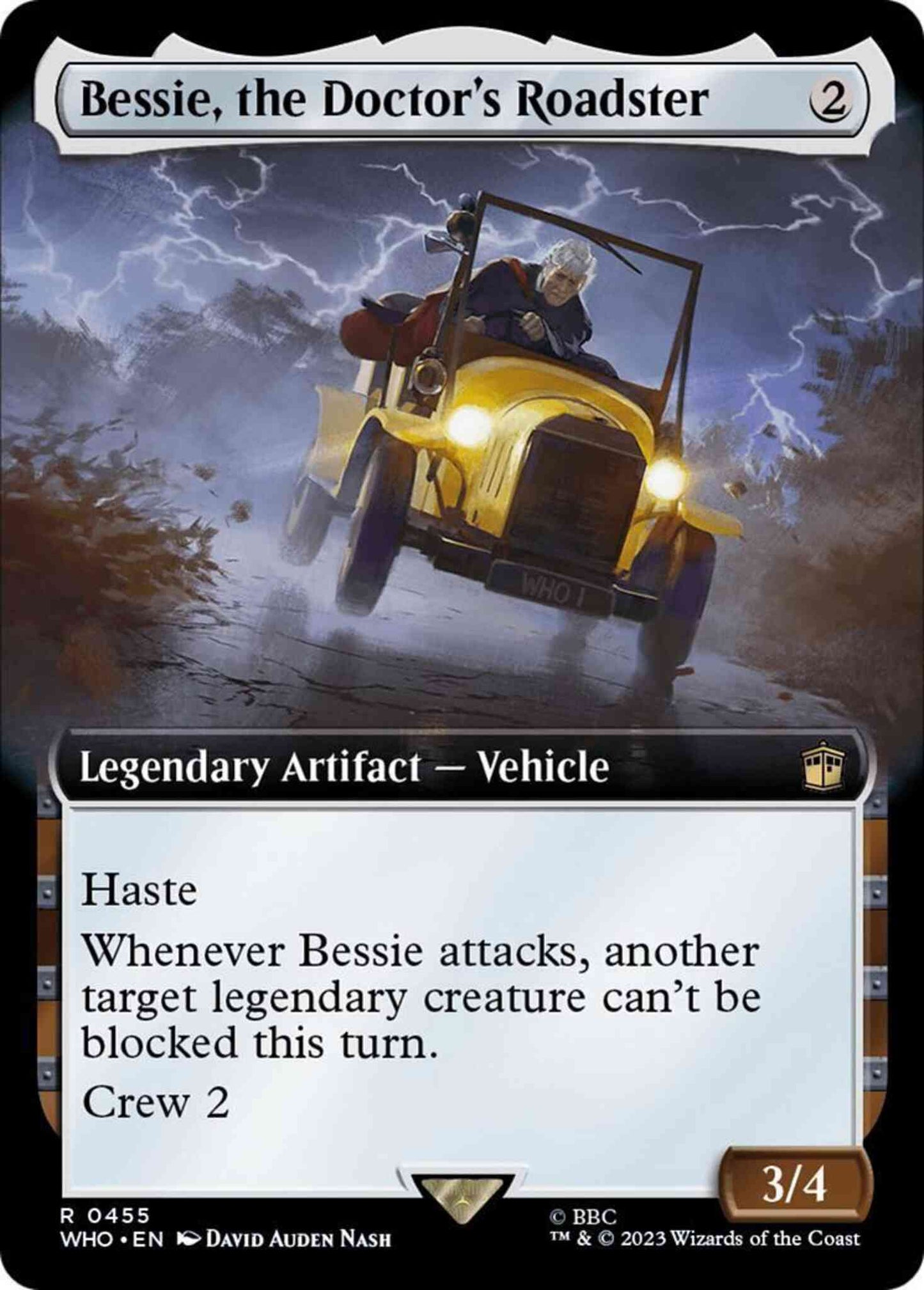 Bessie, the Doctor's Roadster [455] [Extended Art] [Universes Beyond: Doctor Who] [Non-Foil]