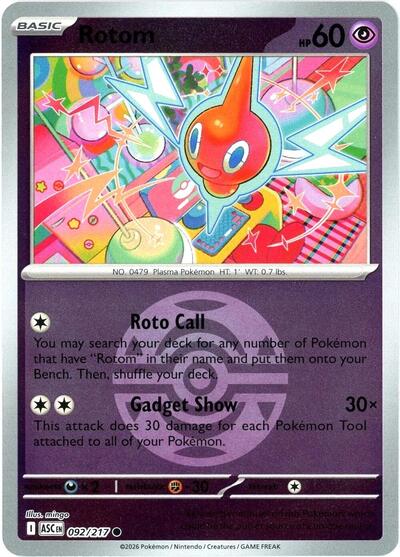 Rotom - Dusk Ball - 092/217 - Common [me025-092] [Reverse Holo]