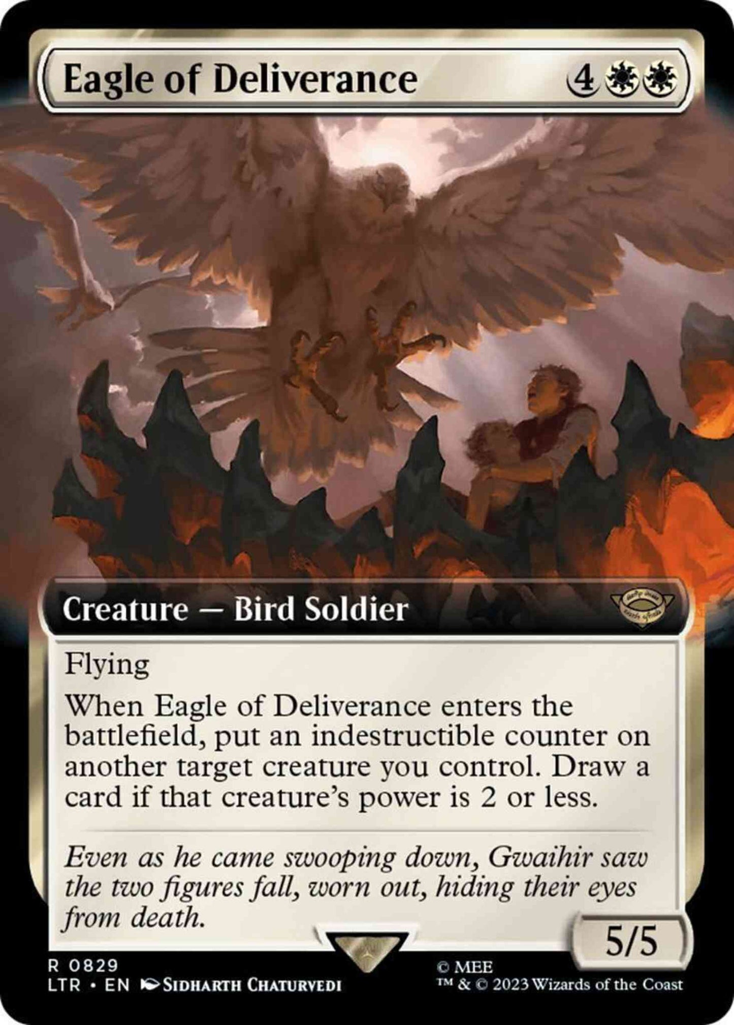 Eagle of Deliverance [829] [Extended Art] [Jumpstart Exclusive] [The Lord of the Rings: Tales of Middle-earth] [Non-Foil]