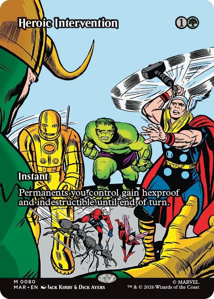 Heroic Intervention [80] [Borderless] [Source Material] [Marvel Universe] [Non-Foil]