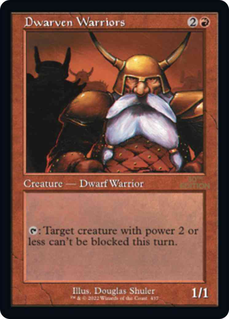 Dwarven Warriors [437] [Retro Frame] [30th Anniversary Edition] [Non-Foil]