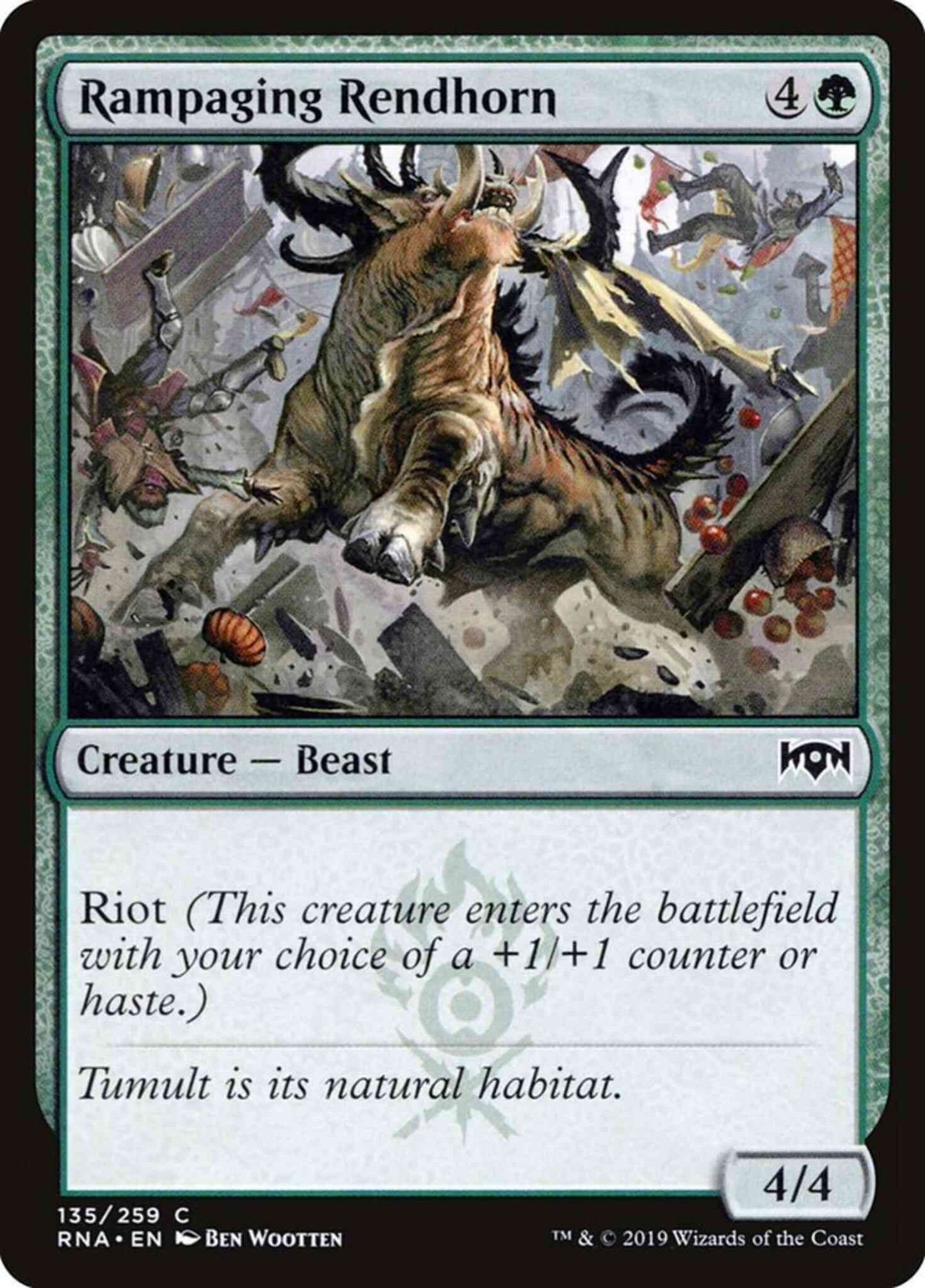 Rampaging Rendhorn [135] [Ravnica Allegiance] [Non-Foil]