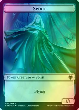 Dwarf Berserker Token (12) // Spirit Token (04) [Kaldheim Tokens] [Foil]