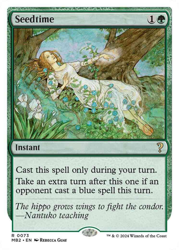 Seedtime [73] [White Border] [Mystery Booster 2] [Non-Foil]