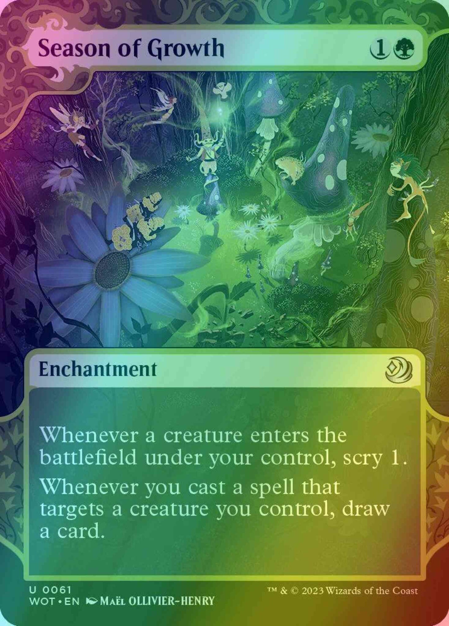 Season of Growth [61] [Enchanting Tale Showcase] [Wilds of Eldraine: Enchanting Tales] [Foil]