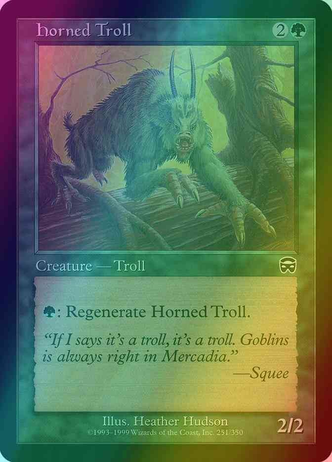Horned Troll [251] [Mercadian Masques] [Foil]