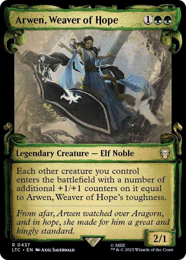 Arwen, Weaver of Hope [437] [Scrolls Showcase] [The Lord of the Rings: Tales of Middle-earth: Commander] [Non-Foil]