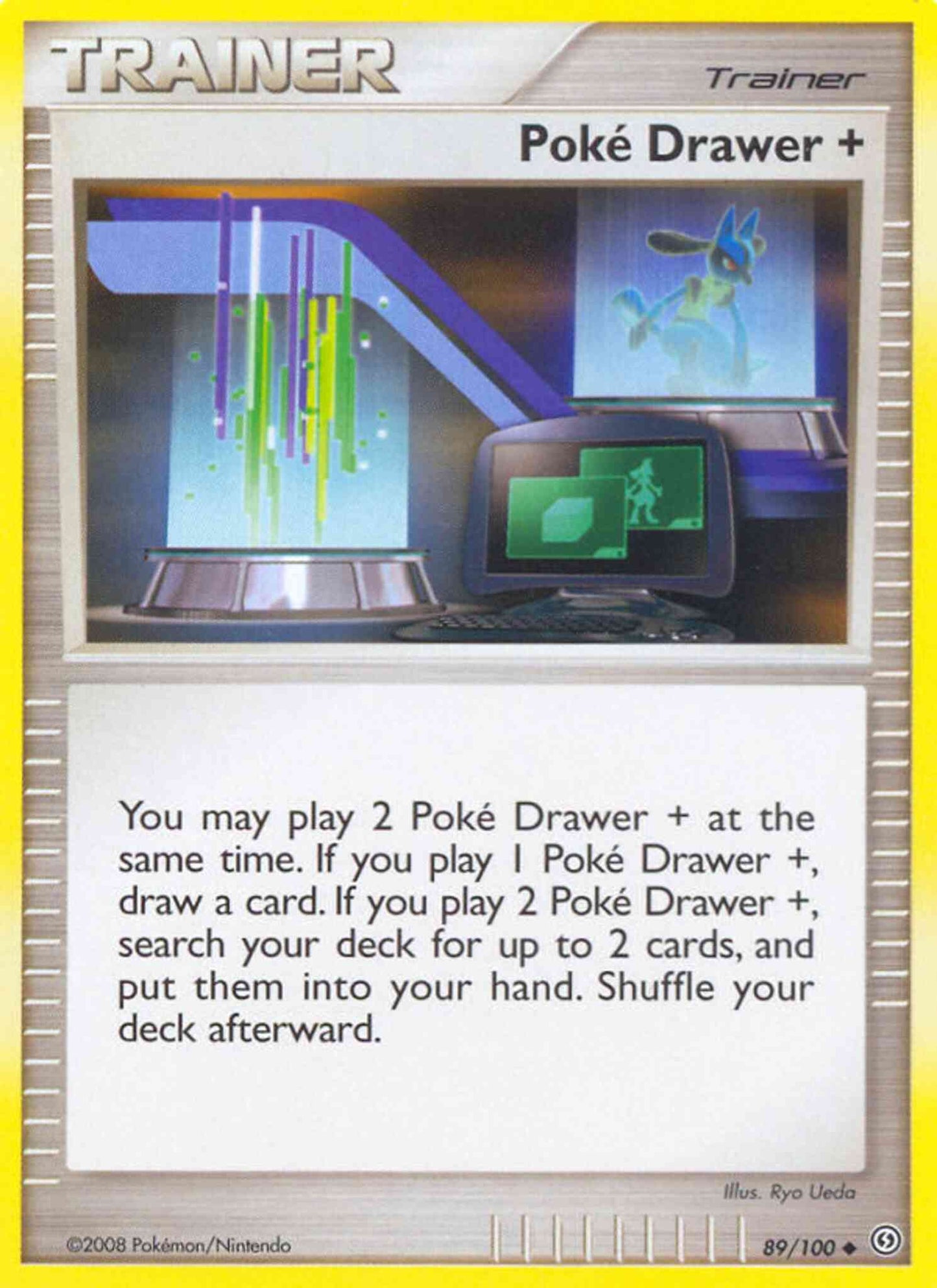 Poké Drawer + - 89/100 - Uncommon [dp7-89] [Non-Holo]