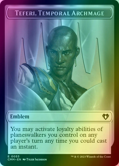 City's Blessing Token (49) // Teferi, Temporal Archmage Emblem (53) [Commander Masters: Tokens] [Foil]