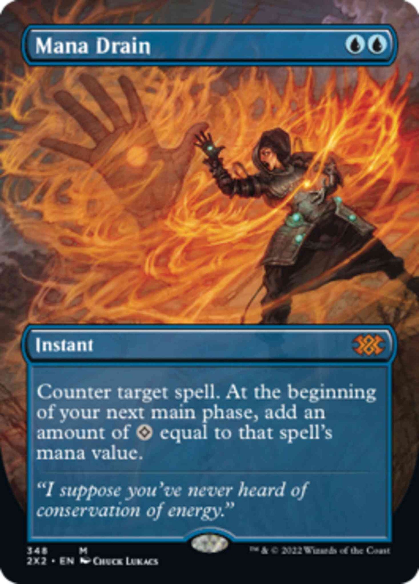 Mana Drain [348] [Borderless] [Double Masters 2022] [Non-Foil]