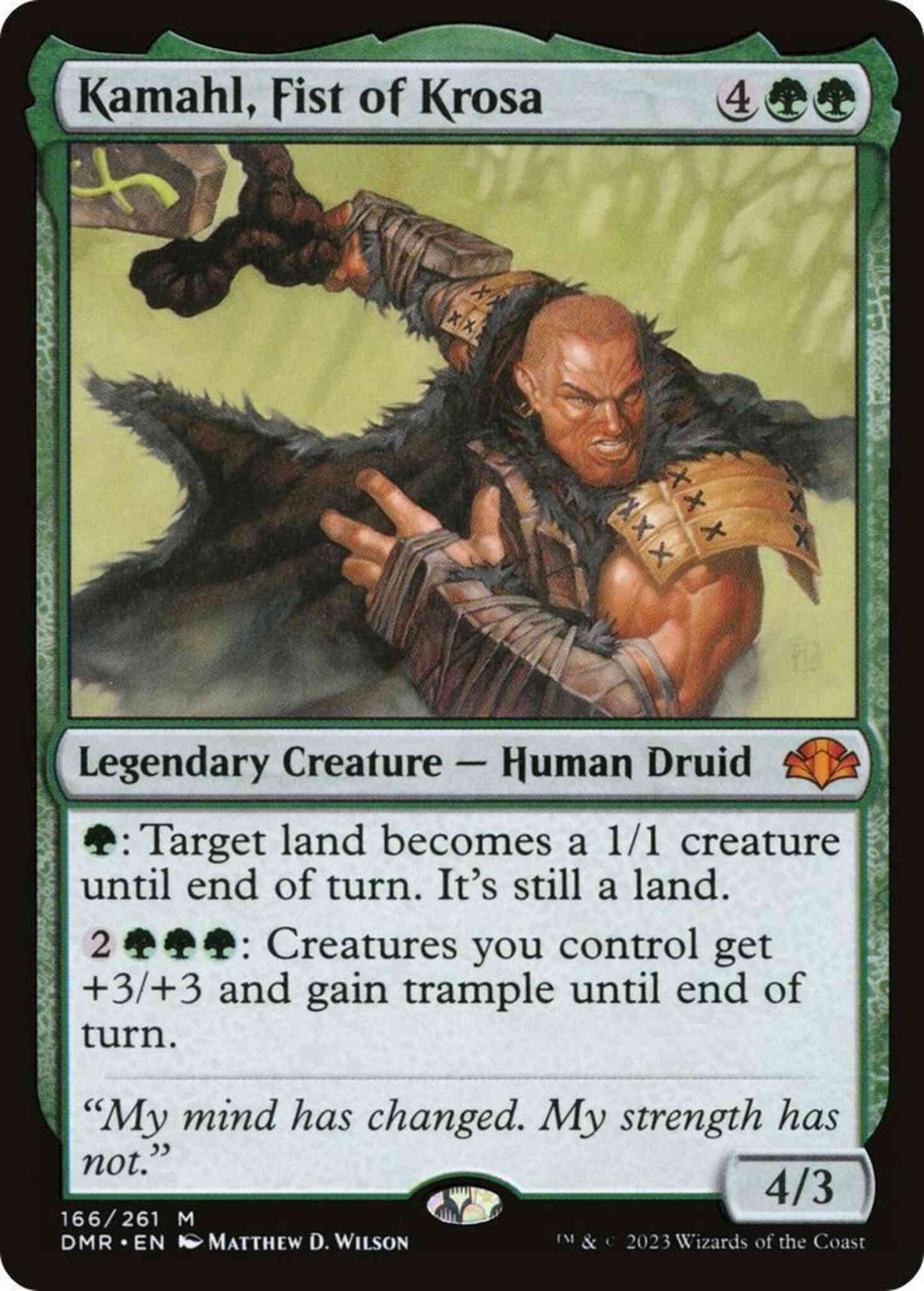 Kamahl, Fist of Krosa [166] [Dominaria Remastered] [Non-Foil]