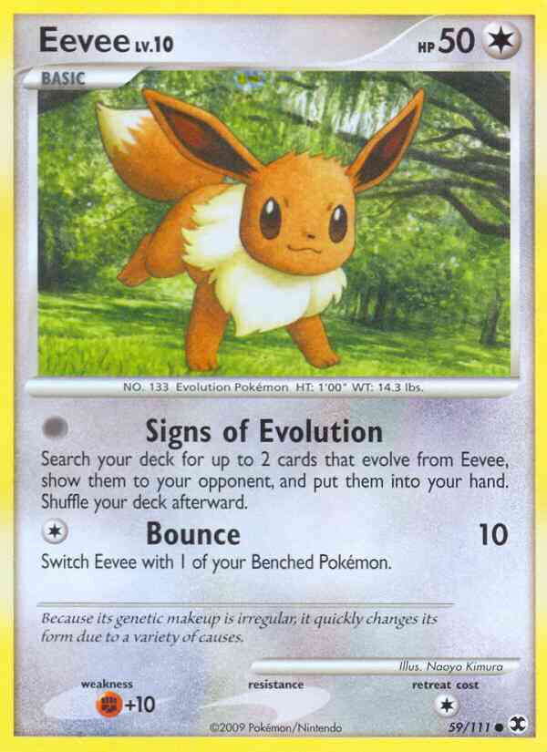 Eevee - 59/111 - Common [pl2-59] [Reverse Holo]