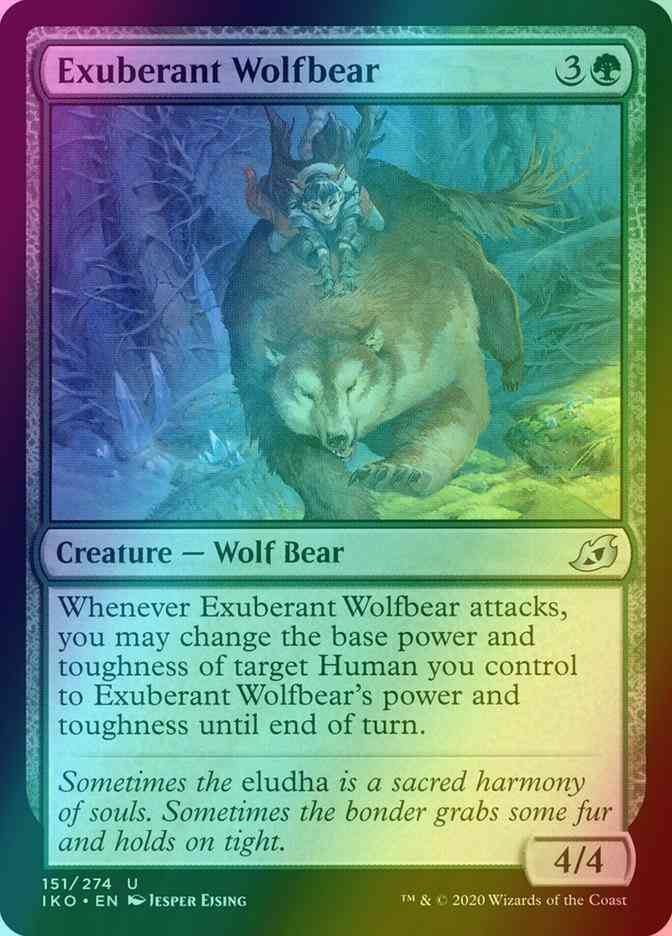 Exuberant Wolfbear [151] [Ikoria: Lair of Behemoths] [Foil]