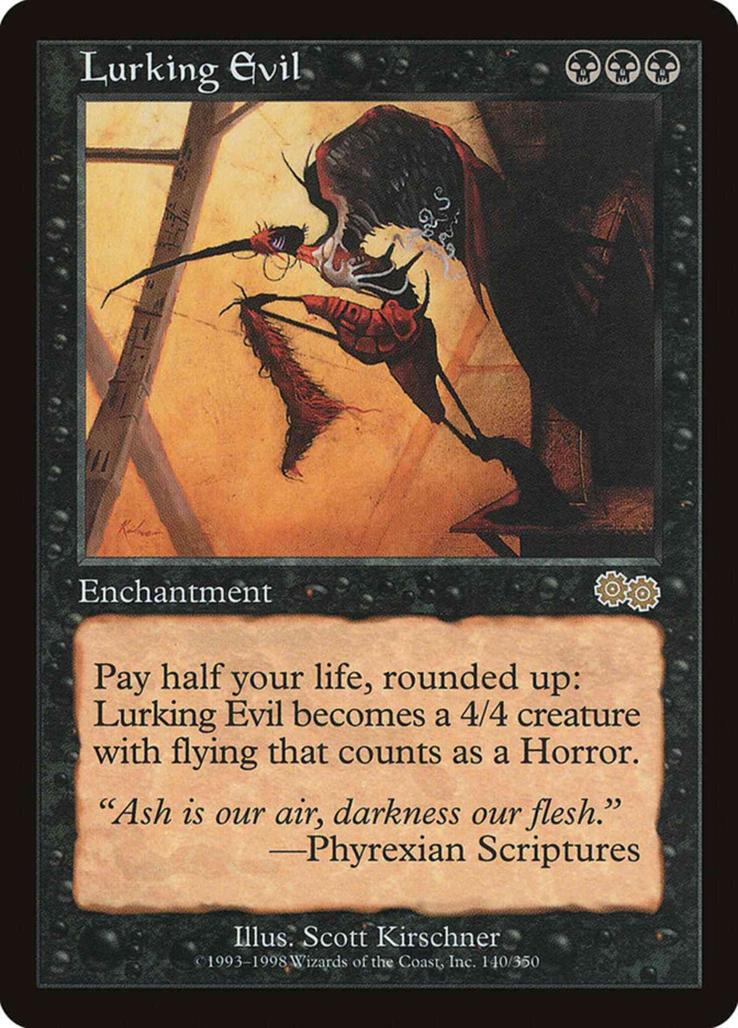 Lurking Evil [140] [Urza's Saga] [Non-Foil]