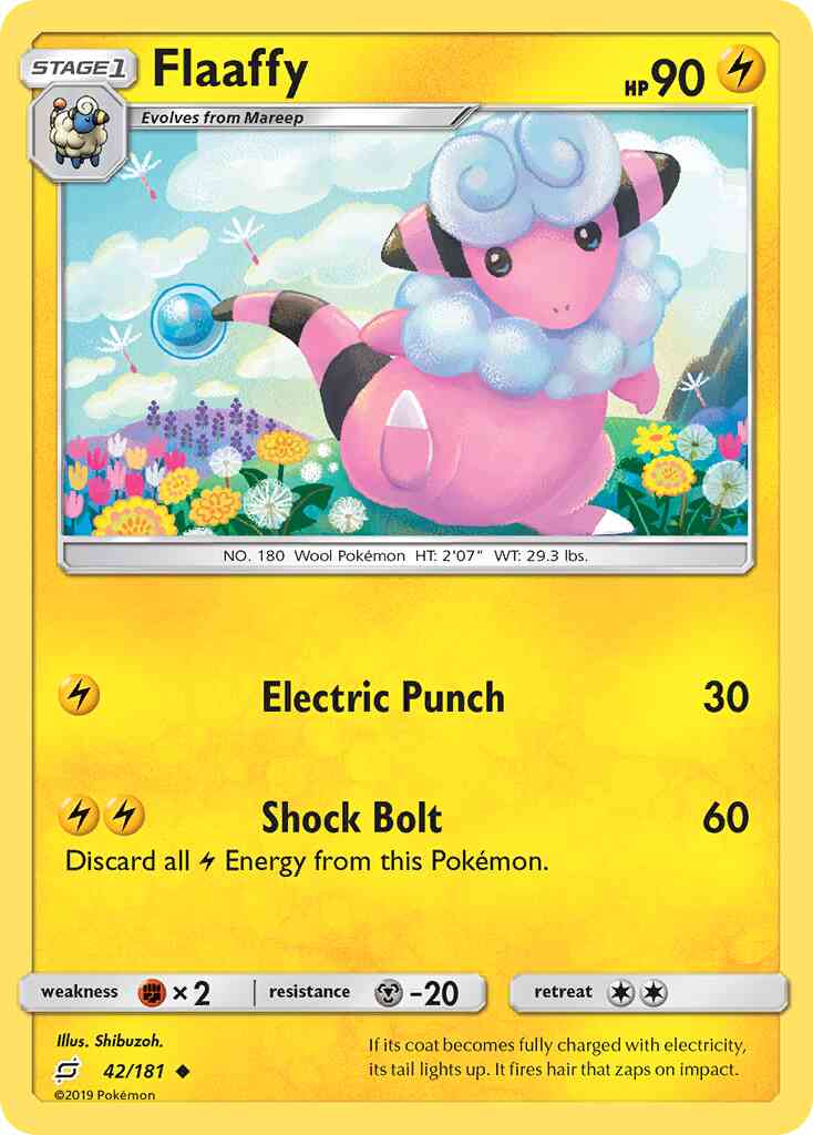 Flaaffy - 42/181 - Uncommon [sm9-42] [Reverse Holo]