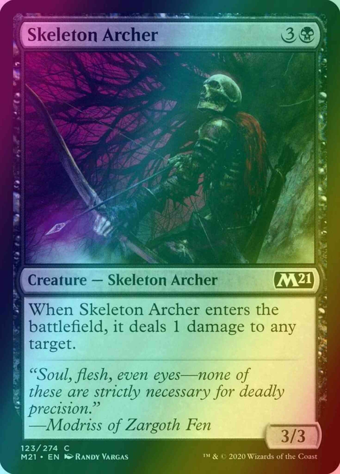 Skeleton Archer [123] [Core Set 2021] [Foil]