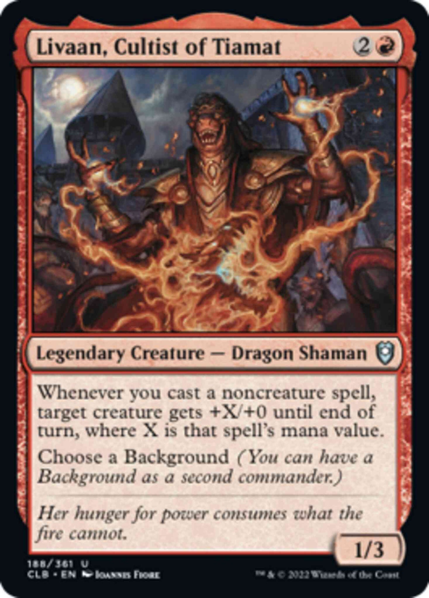 Livaan, Cultist of Tiamat [188] [Commander Legends: Battle for Baldur's Gate] [Non-Foil]