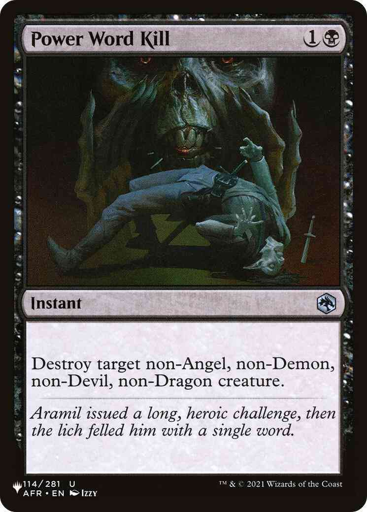 Power Word Kill [AFR-114] [The List] [Non-Foil]