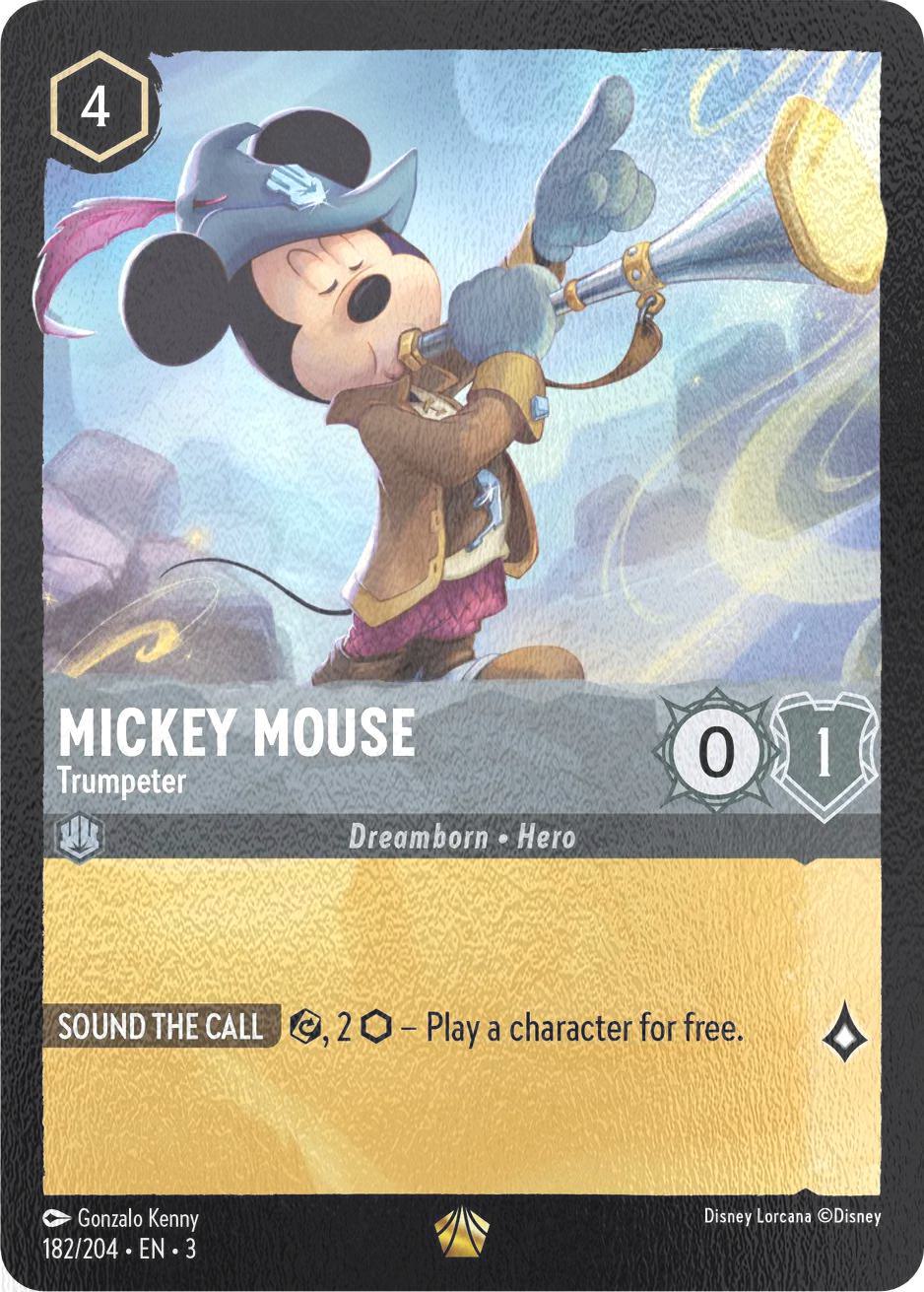 Mickey Mouse - Trumpeter - 182/204 [Into the Inklands] [Cold Foil]