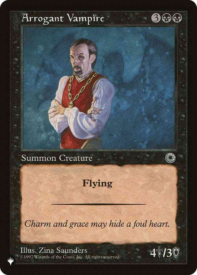 Arrogant Vampire [POR-79] [The List] [Non-Foil]