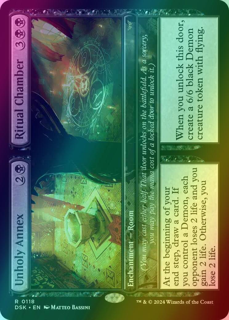 Unholy Annex // Ritual Chamber [118] [Duskmourn: House of Horror] [Foil]