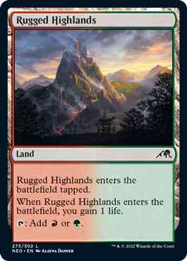 Rugged Highlands [273] [Kamigawa: Neon Dynasty] [Non-Foil]