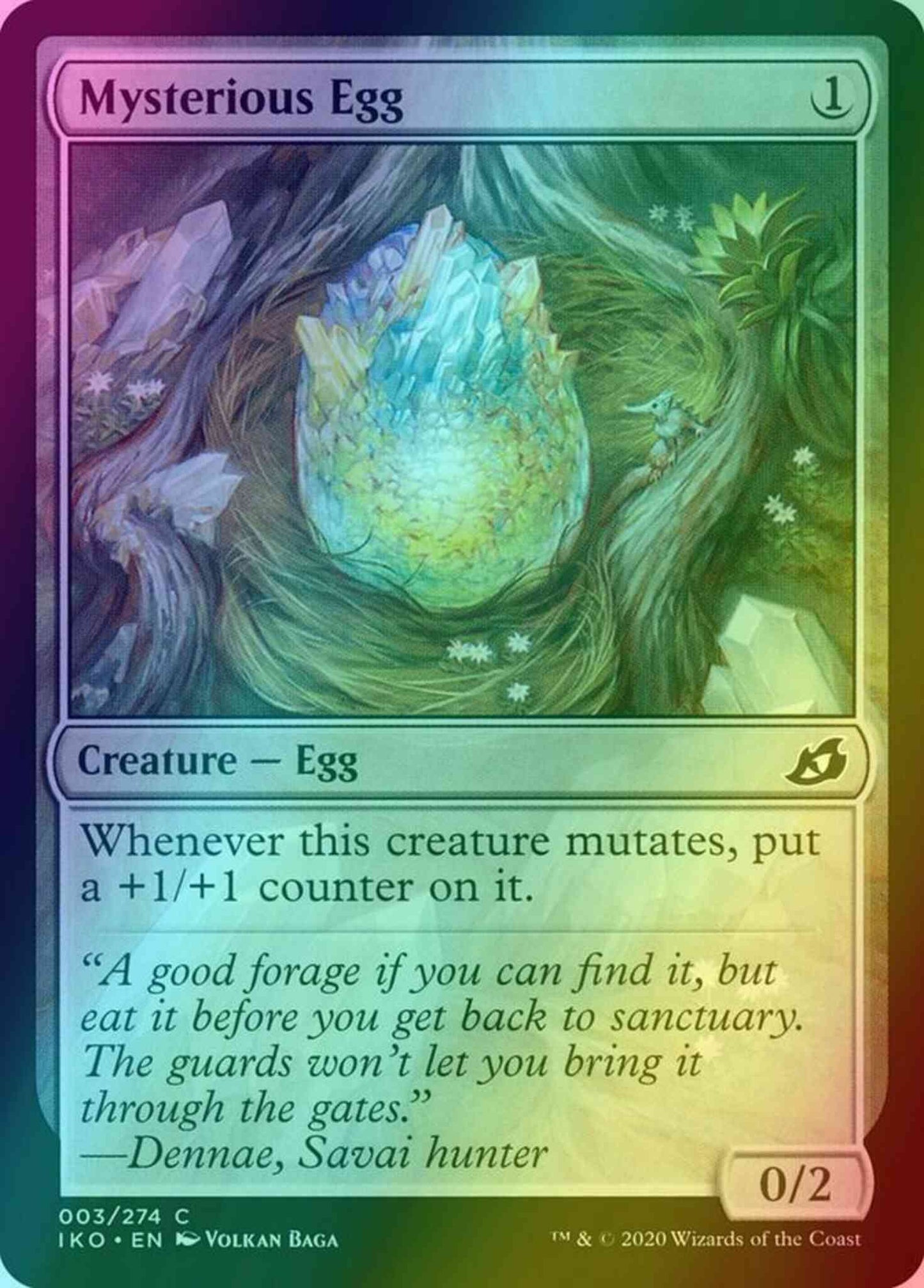 Mysterious Egg [3] [Ikoria: Lair of Behemoths] [Foil]