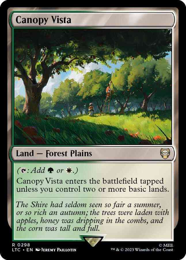 Canopy Vista [298] [The Lord of the Rings: Tales of Middle-earth: Commander] [Non-Foil]