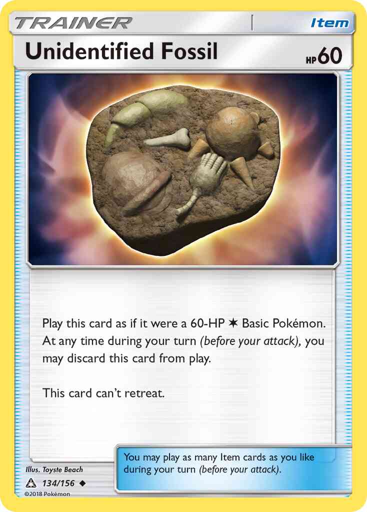 Unidentified Fossil - 134/156 - Uncommon [sm5-134] [Non-Holo]